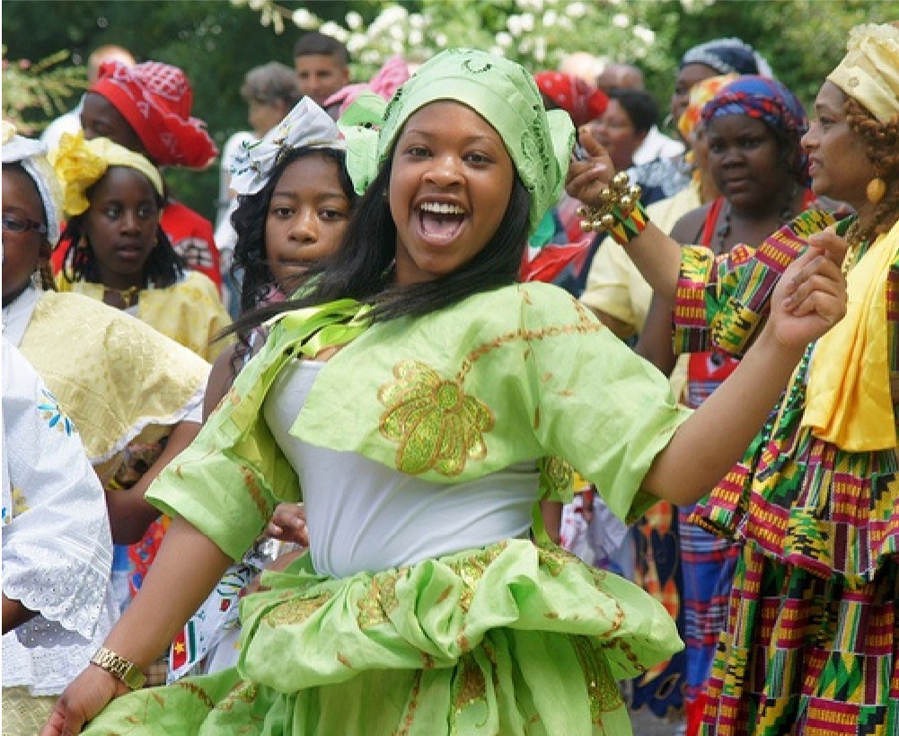 Dancers celebrating Keti Koti